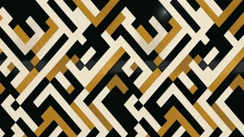 Seamless Loopable Geometric Minimalistic Animation Video stock 215451949