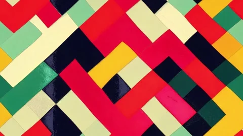 Seamless Loopable Retro Multicolored Stock Footage 215426226