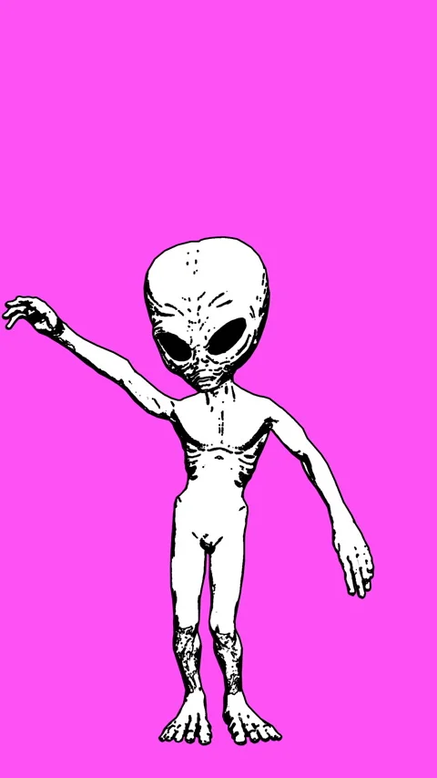 Seamless loopable vertical video  animation of an alien sexy dancing in cartoon 스톡 동영상 304829807