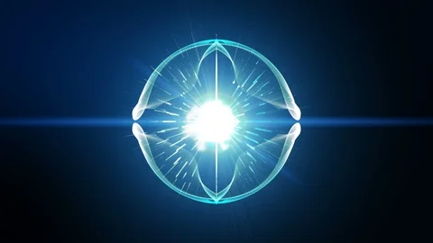 Seamless loop,Abstract particles form lines, surface and grid. water  background Video stock 98120243