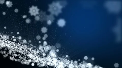 Seamless loop,Dark blue background,digital signature with sparkling snow flake Stock Footage 99404331