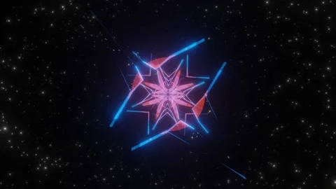 Seamless looped 3D rendering animation of an abstract colored tunnel Stock Footage 167861990