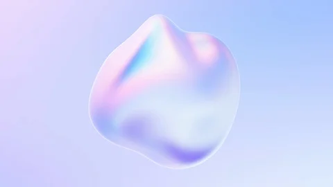 Seamless looped abstract morphing fluid metal blob Stock-Footage 126010939