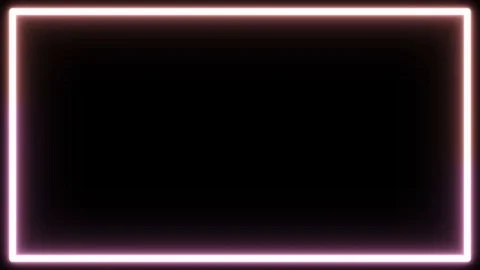 Seamless looped animation background rectangle neon box light Stock Footage 121492295