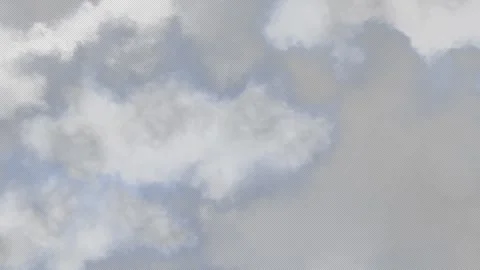 Seamless Looped Realistic 3D Clouds VFX Overlay in HQ 4K Apple ProRes 4 Stock Footage 261700679