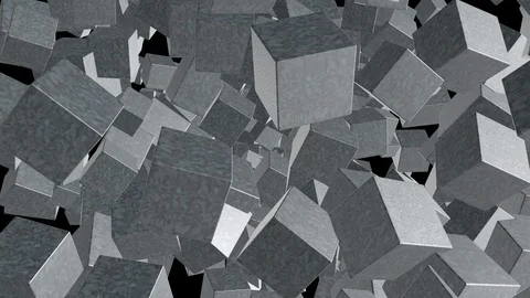 Seamless looping 4K abstract rotating cube animation Stock Footage 105756703