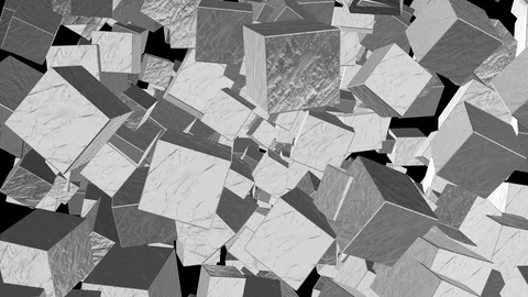 Seamless looping 4K abstract rotating cube animation Stock Footage 105760034