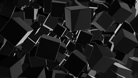 Seamless looping 4K abstract rotating cube animation Stock Footage 105760155