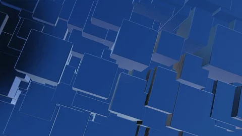 Seamless looping 4K abstract rotating cube animation Stock Footage 105869014