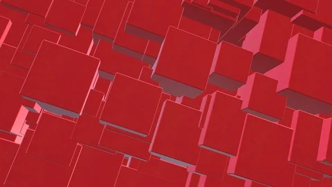 Seamless looping 4K abstract rotating cube animation Stock Footage 105869433
