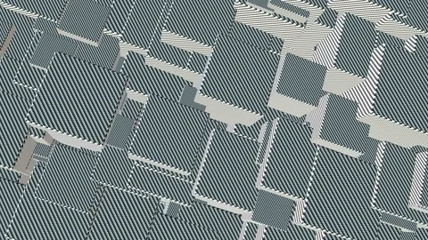 Seamless looping 4K abstract rotating cube animation Stock Footage 105869677