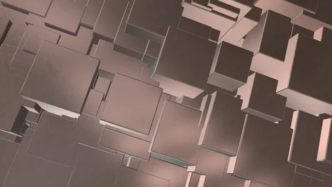 Seamless looping 4K abstract rotating cube animation Stock Footage 105870731