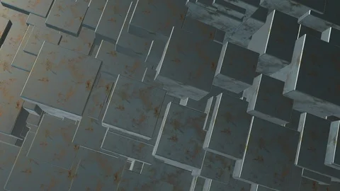 Seamless looping 4K abstract rotating cube animation Stock Footage 105871262