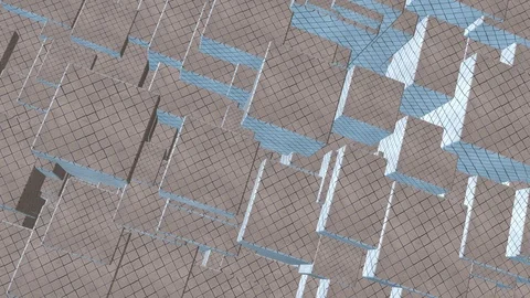 Seamless looping 4K abstract rotating cube animation Stock Footage 105871612