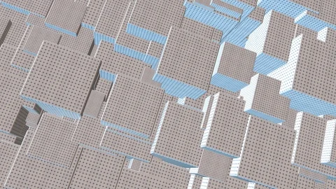 Seamless looping 4K abstract rotating cube animation Stock Footage 105871615