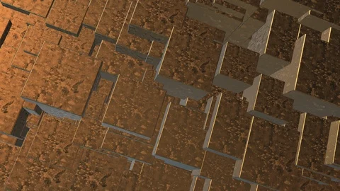 Seamless looping 4K abstract rotating cube animation Stock Footage 105871924