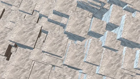 Seamless looping 4K abstract rotating cube animation Stock Footage 105872271