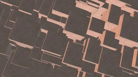 Seamless looping 4K abstract rotating cube animation Stock Footage 105872397