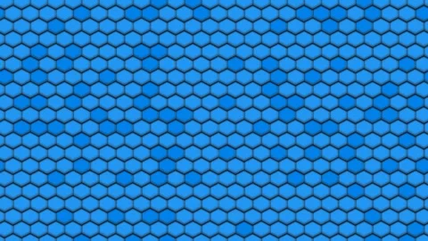 Seamless Looping Abstract Blue Hexagon Background Animation. Stock Footage 294878637