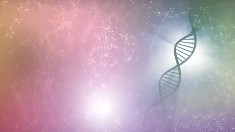 Seamless looping abstract dna chain science animation Stock Footage 337193367
