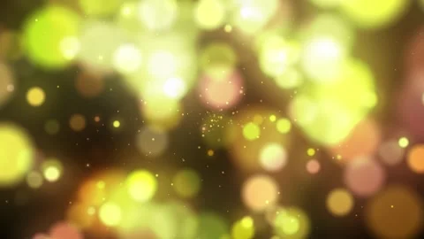 Seamless looping abstract golden bokeh background Stock Footage 345625255