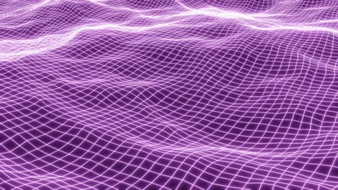Seamless looping, abstract grid wave. Stock Footage 148731536