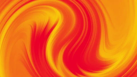 Seamless Looping Abstract Yellow Orange Red Fluid Wave Swirl Animation Stockbeeldmateriaal 344613139