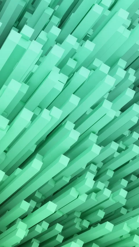 Seamless looping animated Geometric cube green background with square shape.. Stock Footage 234121933