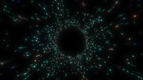  Seamless looping animation. Abstract blue lightspeed background with laser rays Stock Footage 293163141