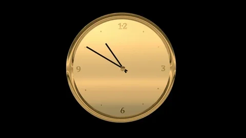 Seamless looping animation of clock fast rewinding Stock Footage 106403800