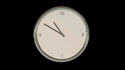 Seamless looping animation of clock fast rewinding Stock Footage 106403806