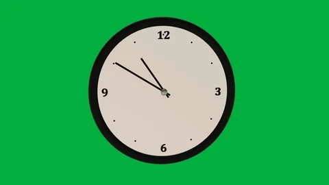 Seamless looping animation of clock fast rewinding Stock Footage 106404132