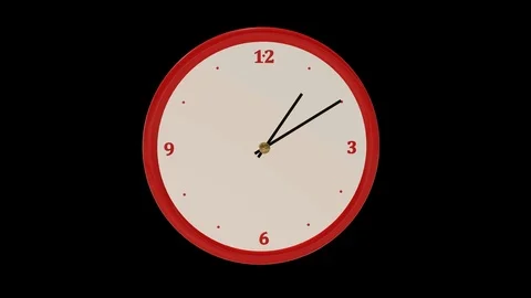 Seamless looping animation of clock fast forwarding Stock Footage 106404244