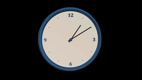 Seamless looping animation of clock fast forwarding Stock Footage 106404433