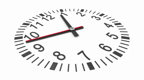 Seamless Looping Animation of Clock Stock Footage 37418624