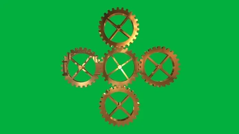 Seamless looping animation of cogwheels or gears Stock Footage 106146034