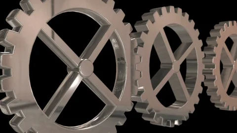 Seamless looping animation of cogwheels or gears Stock Footage 106147934