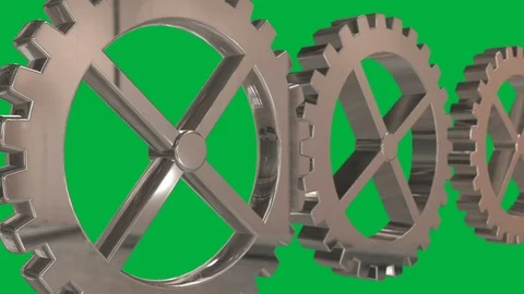 Seamless looping animation of cogwheels or gears Stock Footage 106148364