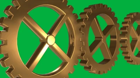 Seamless looping animation of cogwheels or gears Video stock 106148479