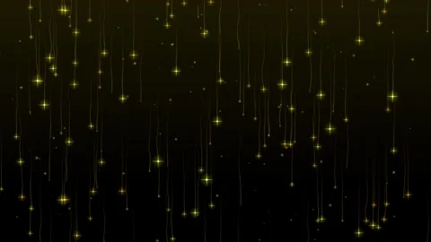 Seamless looping animation of golden glowing stars Stock Footage 345625358