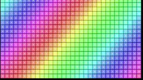 Seamless looping animation of rainbow grid background Stock Footage 345344565