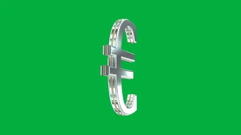 Seamless looping animation of rotating euro currency symbol Stock Footage 106935215