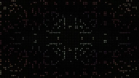Seamless Looping of ASCII Complex Geometric Pattern Looping Background Stock Footage 171105779