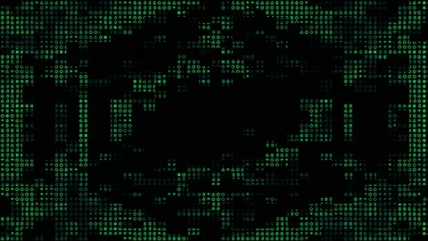 Seamless Looping of ASCII Complex Geometric Pattern Looping Background Stock Footage 171113473