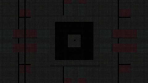 Seamless Looping of ASCII Complex Geometric Pattern Looping Background Video stock 175025218