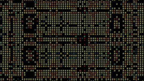 Seamless Looping of ASCII Complex Geometric Pattern Looping Background Stock Footage 175063596