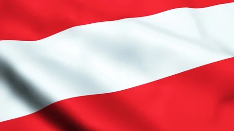 Seamless looping Austria flag waving motion Stock Footage 107462386