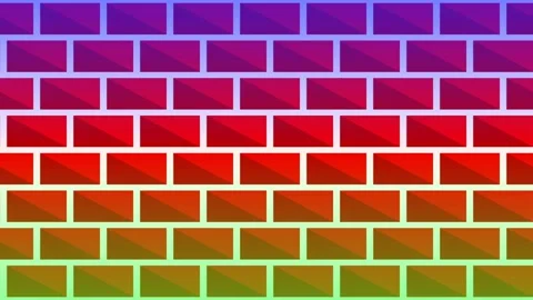 Seamless Looping Background Animation of Moving Bricks with a Christmas Theme. Stock Footage 290946986