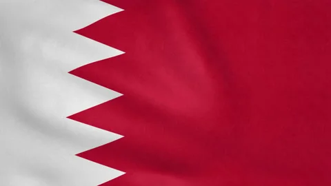 Seamless looping Bahrain flag, 50fps Stock Footage 205082178