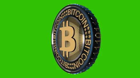 Seamless Looping Bitcoin Close Up With A Blue Glow On A Surface Stock Footage 60642049